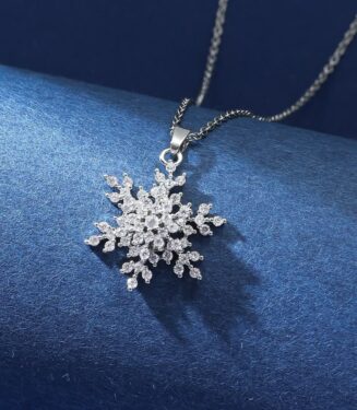 Silver Snow Necklace